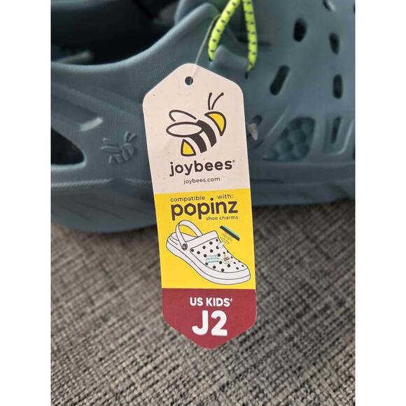 🐝 Joybees Kids Trekking Shoes – Steel Blue/Citrus – Size J2 🐝 - Picture 4 of 5